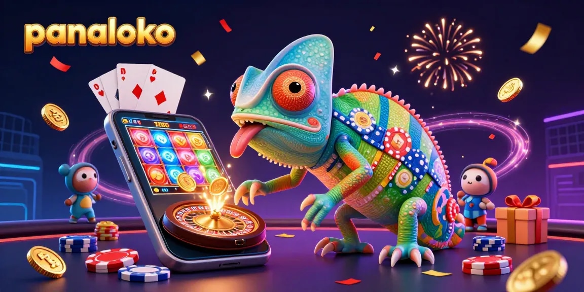 Panaloko captivates bettors with vibrant casino excitement represented by a colorful chameleon owner.