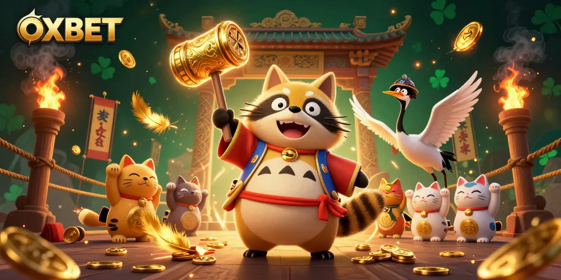 Experience the dynamic excitement of OXBET as lively characters engage in a vibrant casino atmosphere.