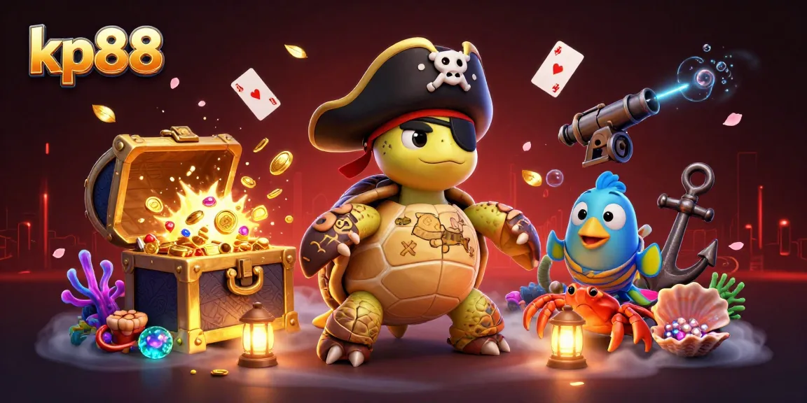 Engage in exciting gameplay at kp88 with lively characters surrounded by treasure and gambling elements.