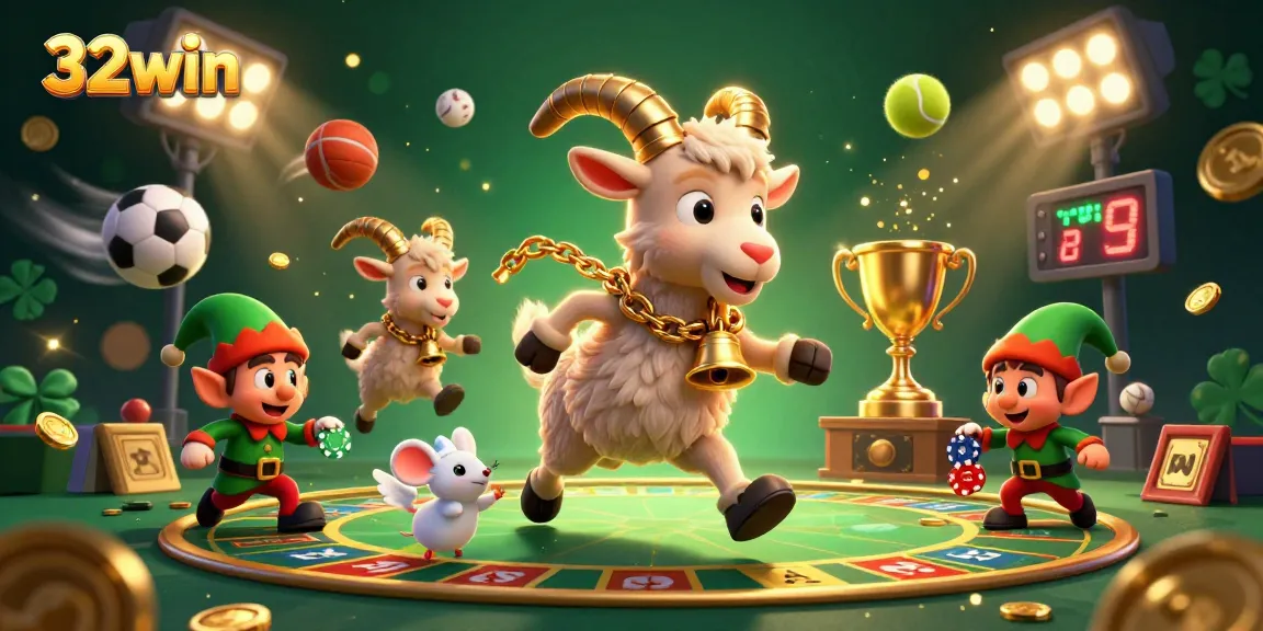 Engage in thrilling casino action at 32win with lively characters and vibrant gameplay elements.