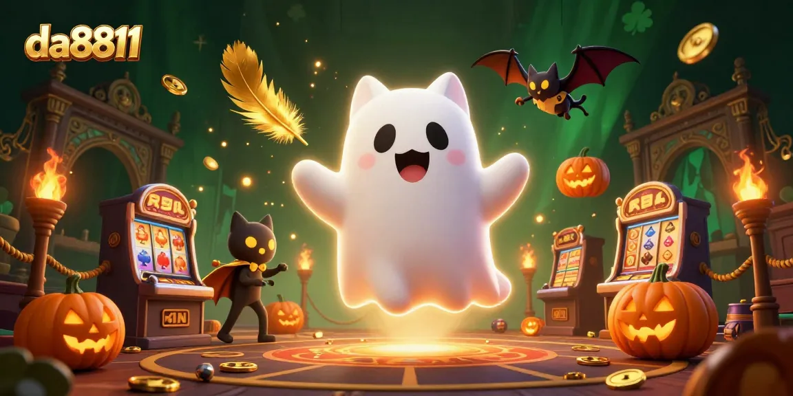 Win big at da8811 with a vibrant, enchanted haunted casino scene filled with playful characters and endless excitement.